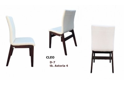 Krēsls Cleo melns  balts